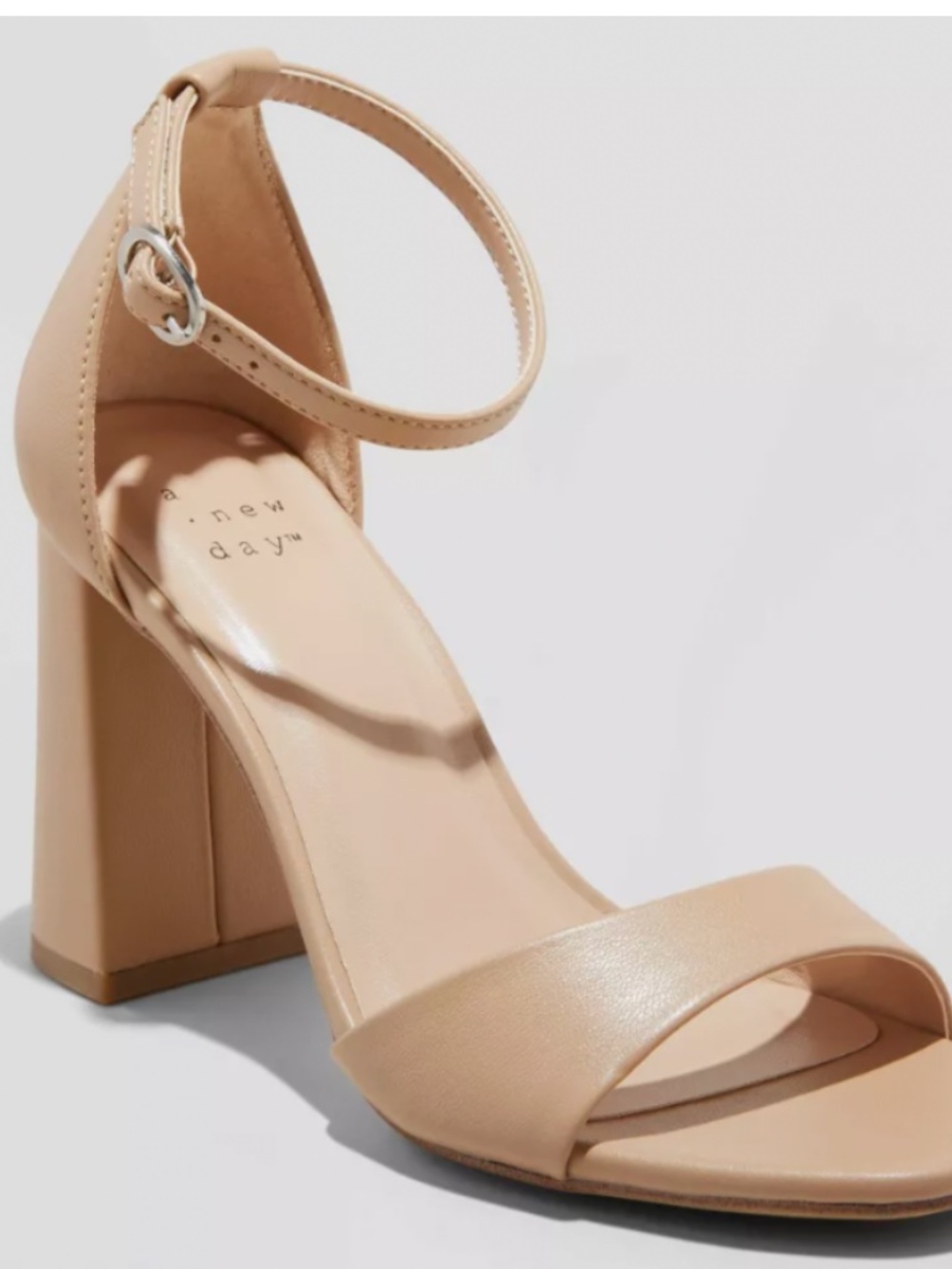 Women's Shelly Heels with Memory Foam Insole - a New Day™ Tan 9W. - Picture 2 of 3